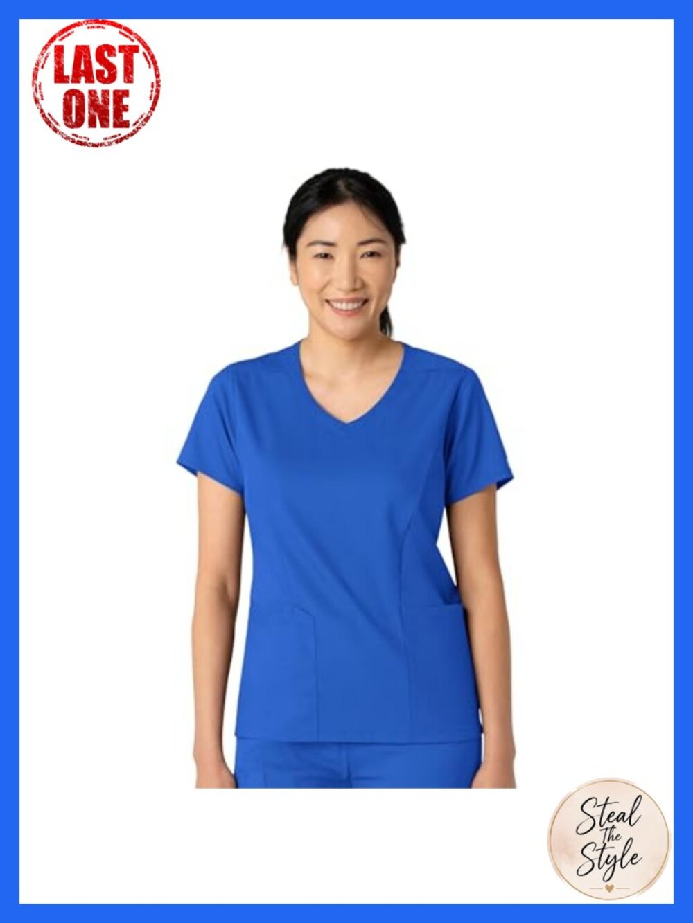 Wink PRO Women's V-Neck Scrub Top 4 Pocket Medical Uniform